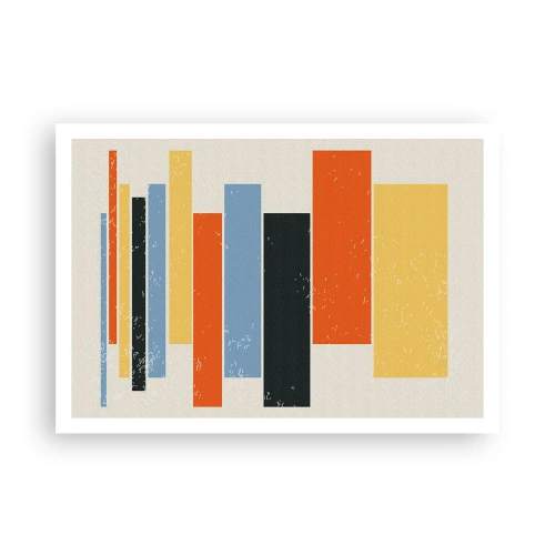 Poster - Muzieknotatie - 100x70 cm