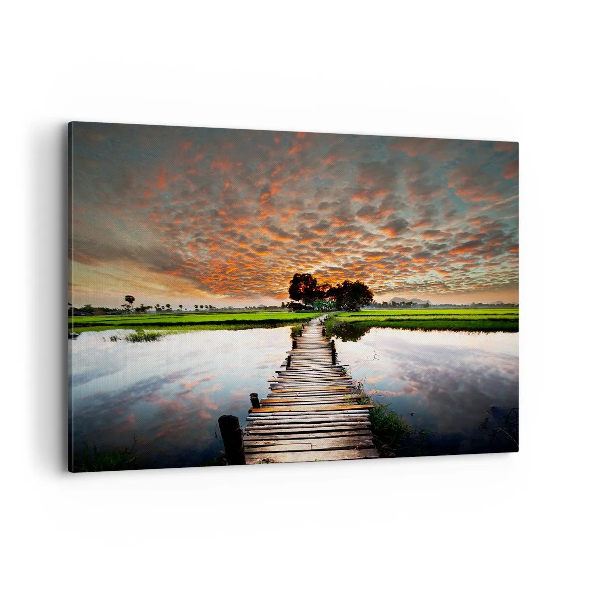 Schilderen op canvas - Strek je armen - ademen - 120x80 cm