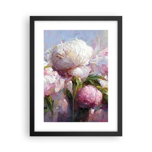Poster in een zwarte lijst - Een boeket vol leven - 30x40 cm