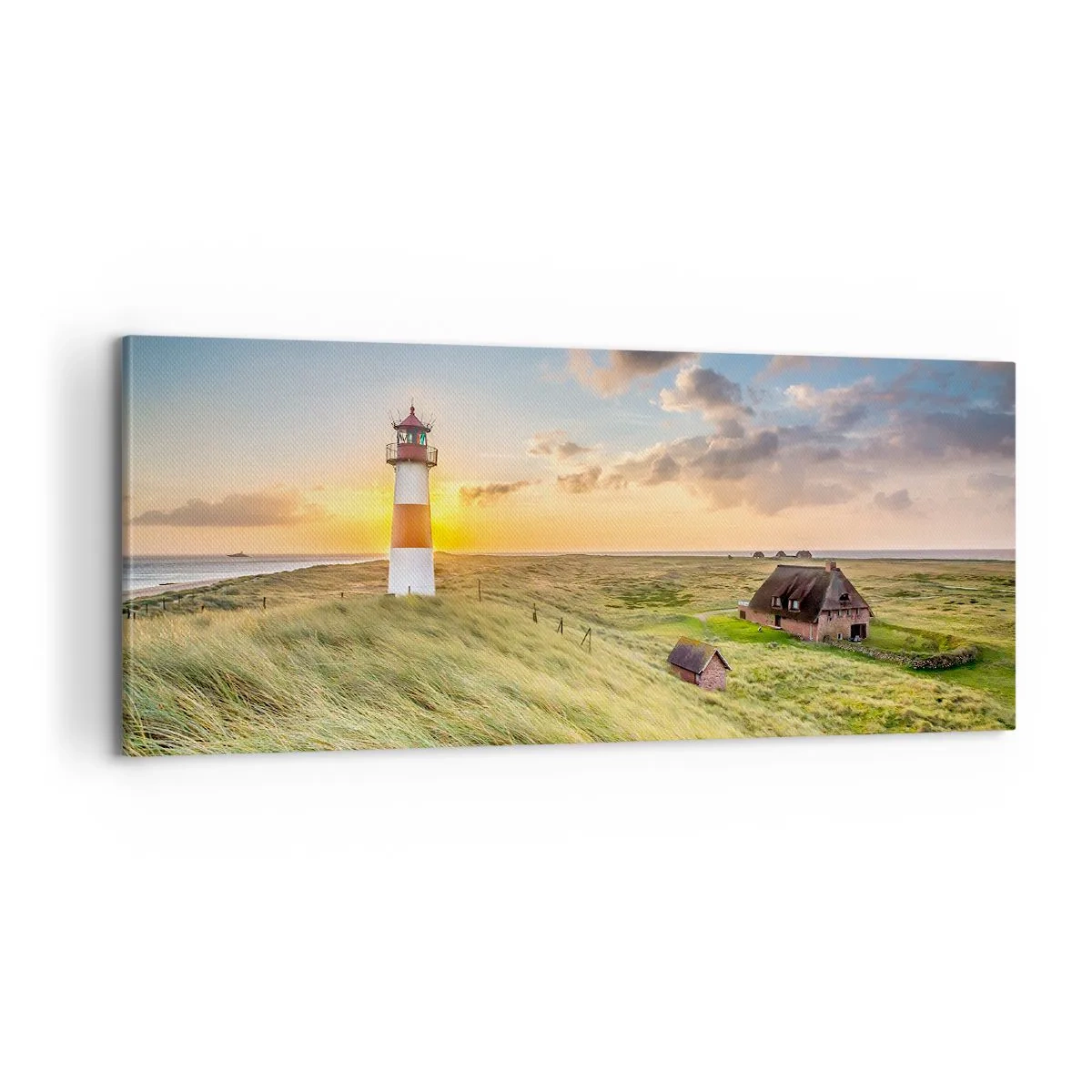Schilderen op canvas - Tussen de golven - 100x40 cm