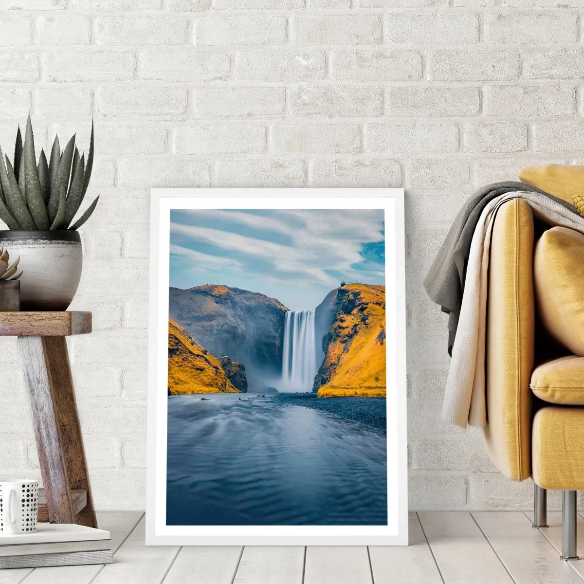 Poster in een witte lijst - Eeuwige duur, eeuwige beweging - 50x70 cm