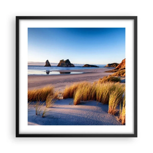 Poster in een zwarte lijst - Voor rustzoekers - 50x50 cm