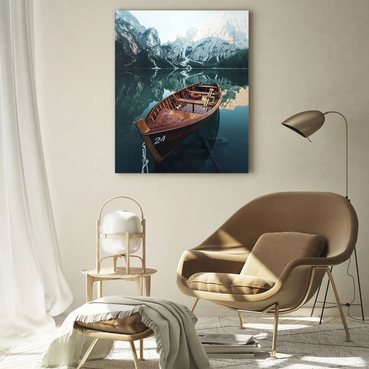 Schilderen op glas - Alsof het op glas is geschilderd - 70x100 cm