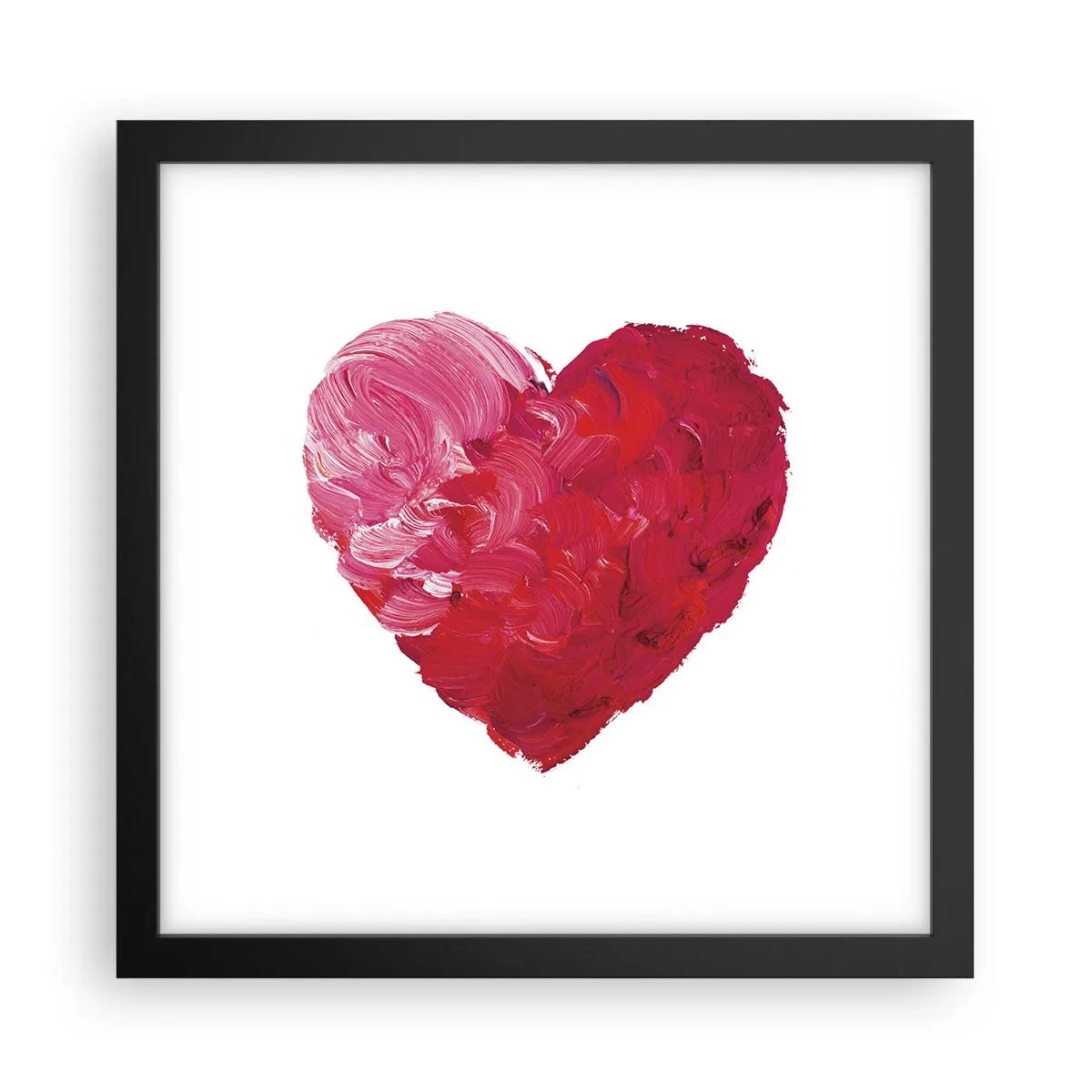 Poster in een zwarte lijst - Alles wat je nodig hebt is liefde - 30x30 cm