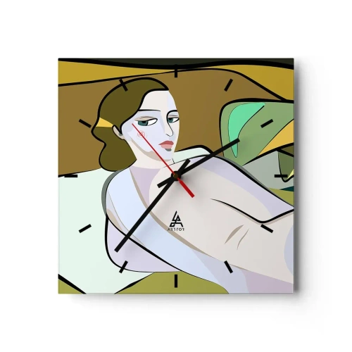 Wandklok - Klok - Intiem portret - 30x30 cm