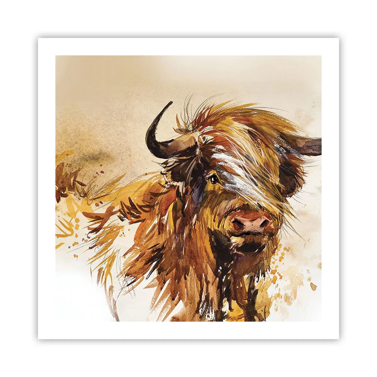 Poster - Trots van de jager - 60x60 cm