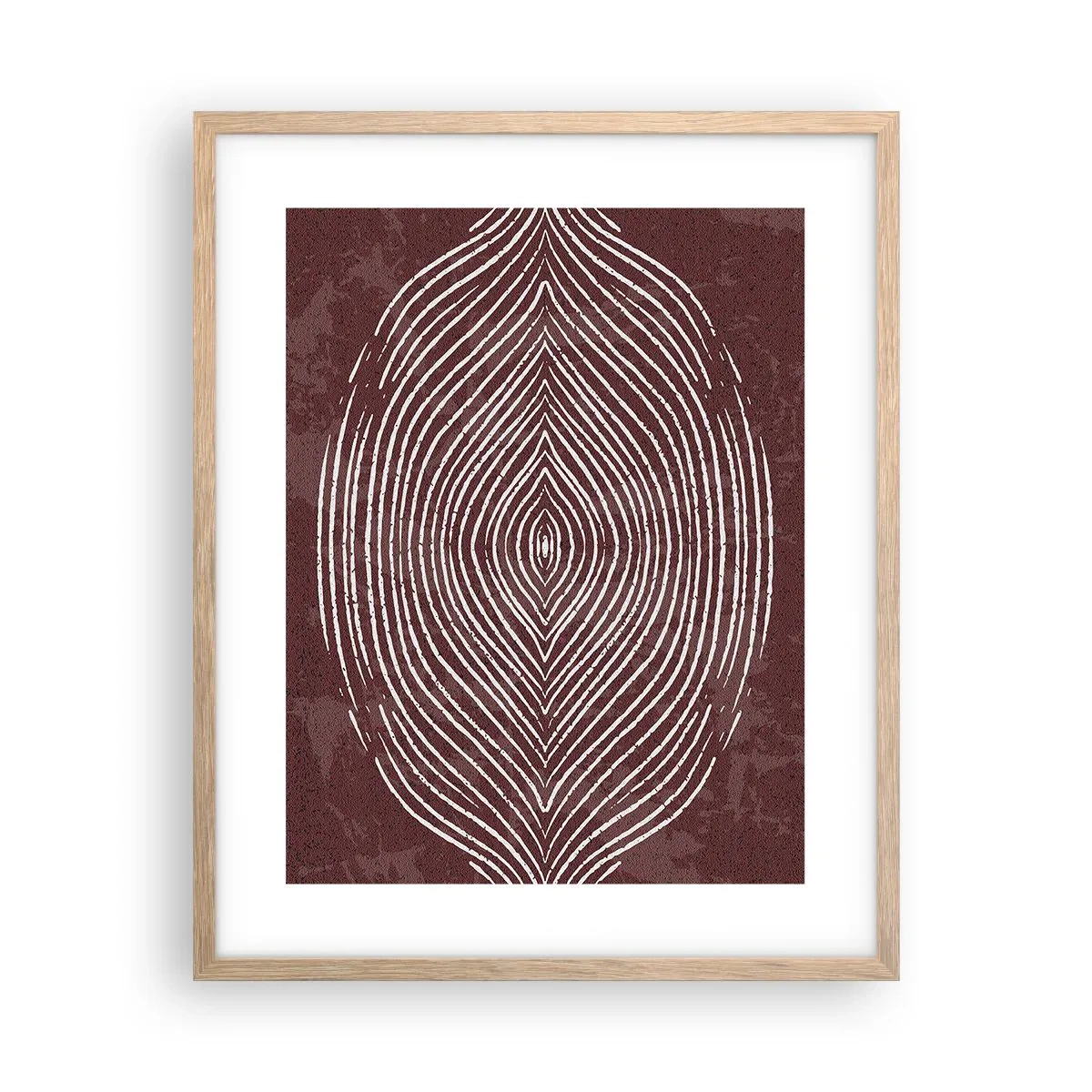 Een poster in een licht eiken lijst - De ruimte spreekt - 40x50 cm