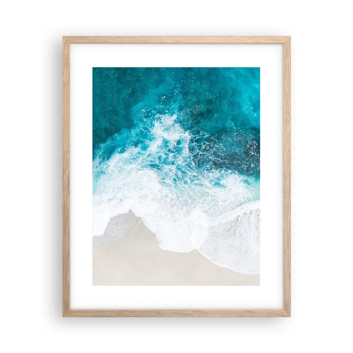 Een poster in een licht eiken lijst - Natuurlijke streling - 40x50 cm