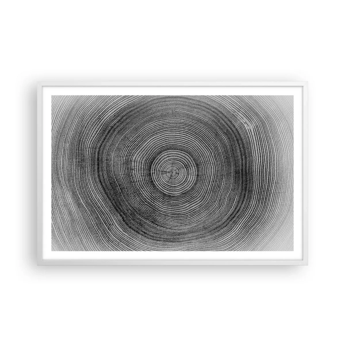 Poster in een witte lijst - Teken van de tijden - 91x61 cm