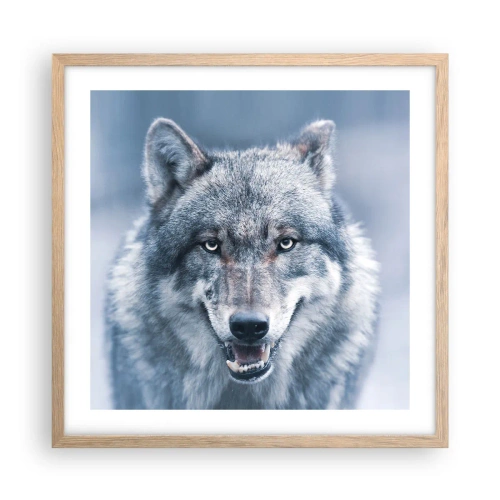 Een poster in een licht eiken lijst - Ga jij de uitdaging aan? - 50x50 cm