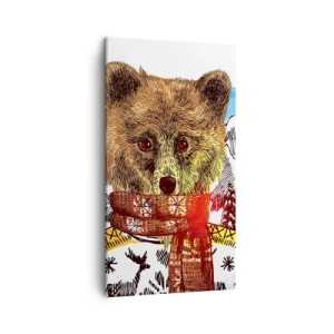 Schilderen op canvas - De berenhut - 45x80 cm