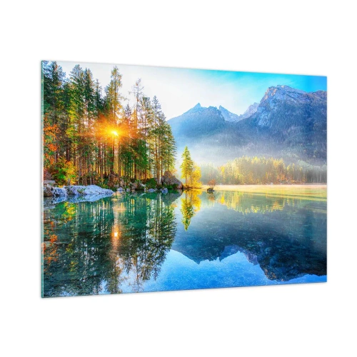 Schilderen op glas - Majesteit en zoetheid - 100x70 cm