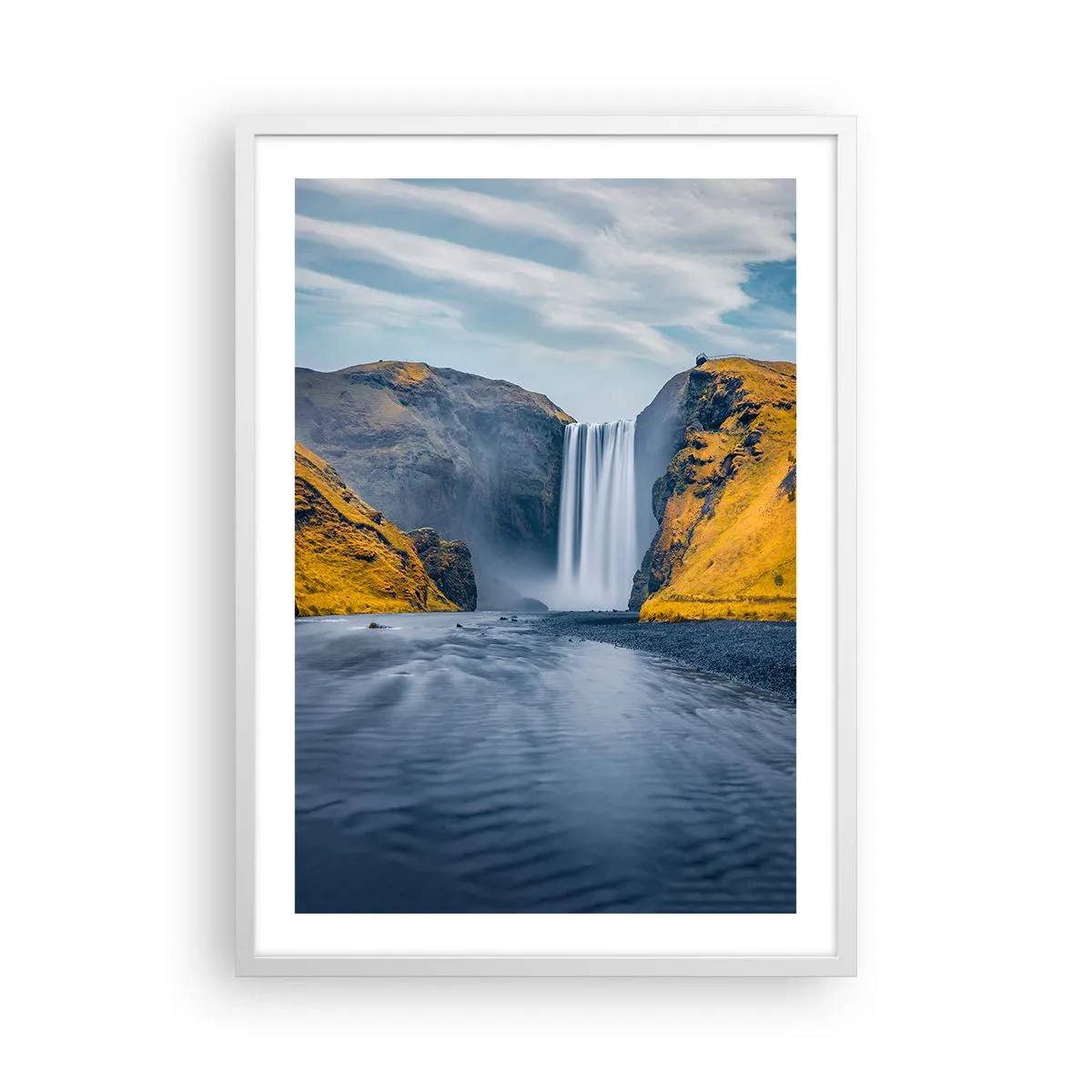 Poster in een witte lijst - Eeuwige duur, eeuwige beweging - 50x70 cm