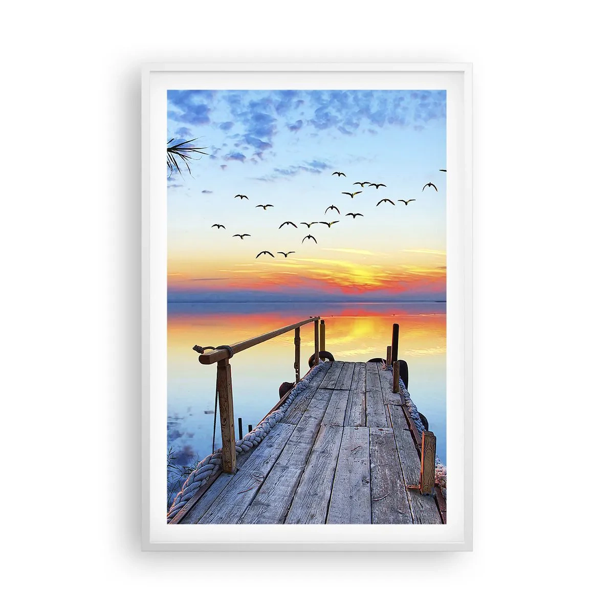 Poster in een witte lijst - Het is tijd om terug te gaan... - 61x91 cm