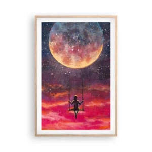 Een poster in een licht eiken lijst - Droom - 61x91 cm