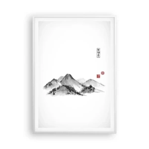 Poster in een witte lijst - Oneindige verte - 70x100 cm