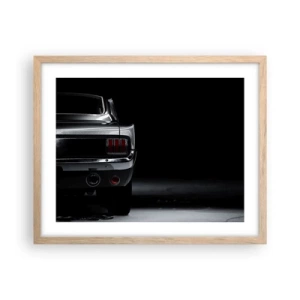 Een poster in een licht eiken lijst - De charme van de klassieker - 50x40 cm