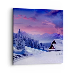 Schilderen op canvas - Stille nacht - 30x30 cm