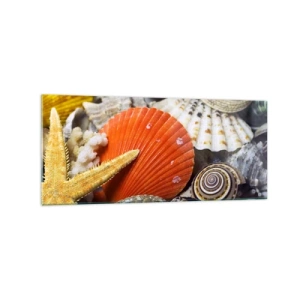 Schilderen op glas - Oceaan schatten - 120x50 cm