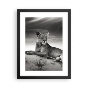 Poster in een zwarte lijst - De koningin van de woestijn rust - 30x40 cm