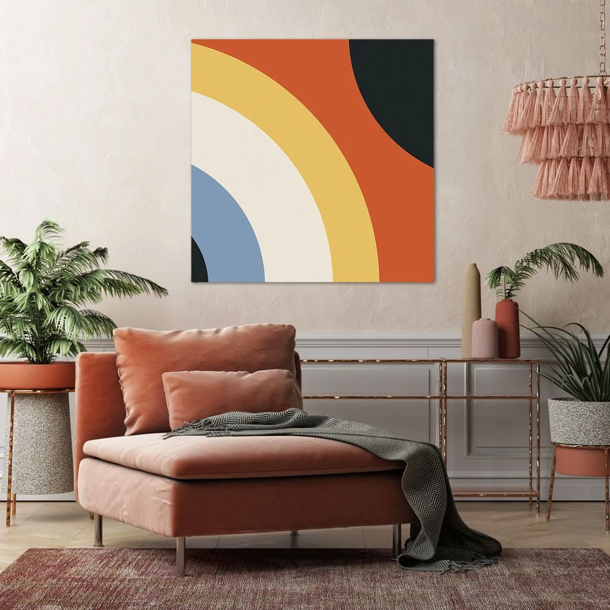 Schilderen op canvas - Naar mezelf toe - 50x50 cm