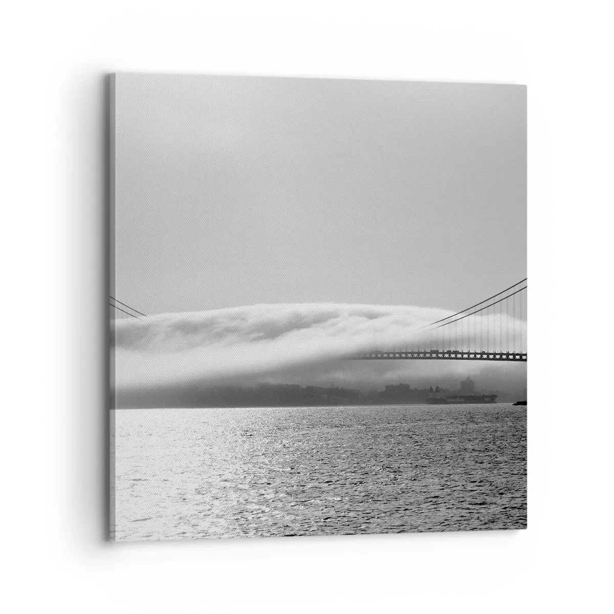 Schilderen op canvas - Vaar door de Golden Gates - 70x70 cm