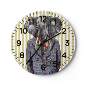 Wandklok - Klok - Elegant van nature - 30x30 cm