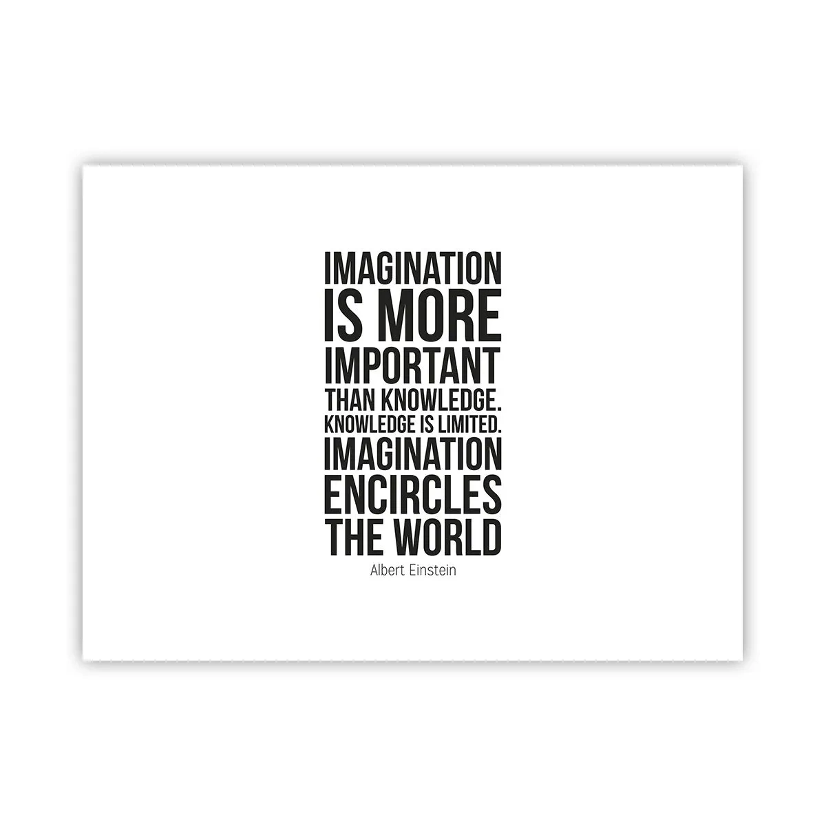 Poster - Einstein over de kracht van verbeelding - 40x30 cm
