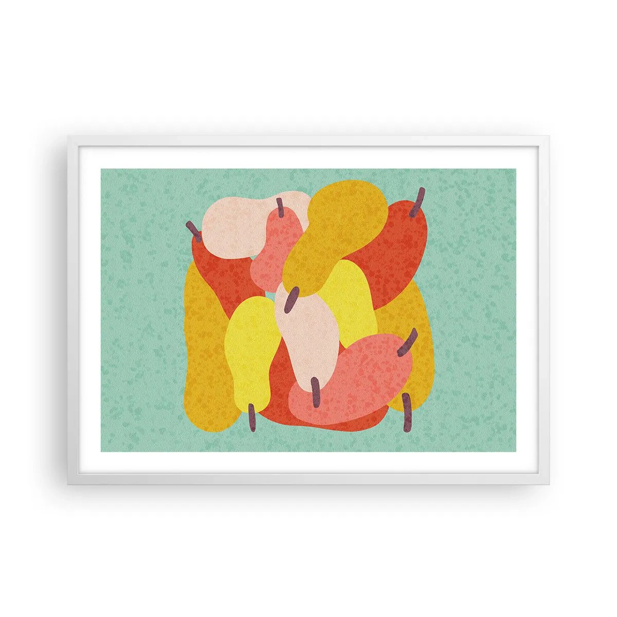 Poster in een witte lijst - Probeer de zomerzon - 70x50 cm