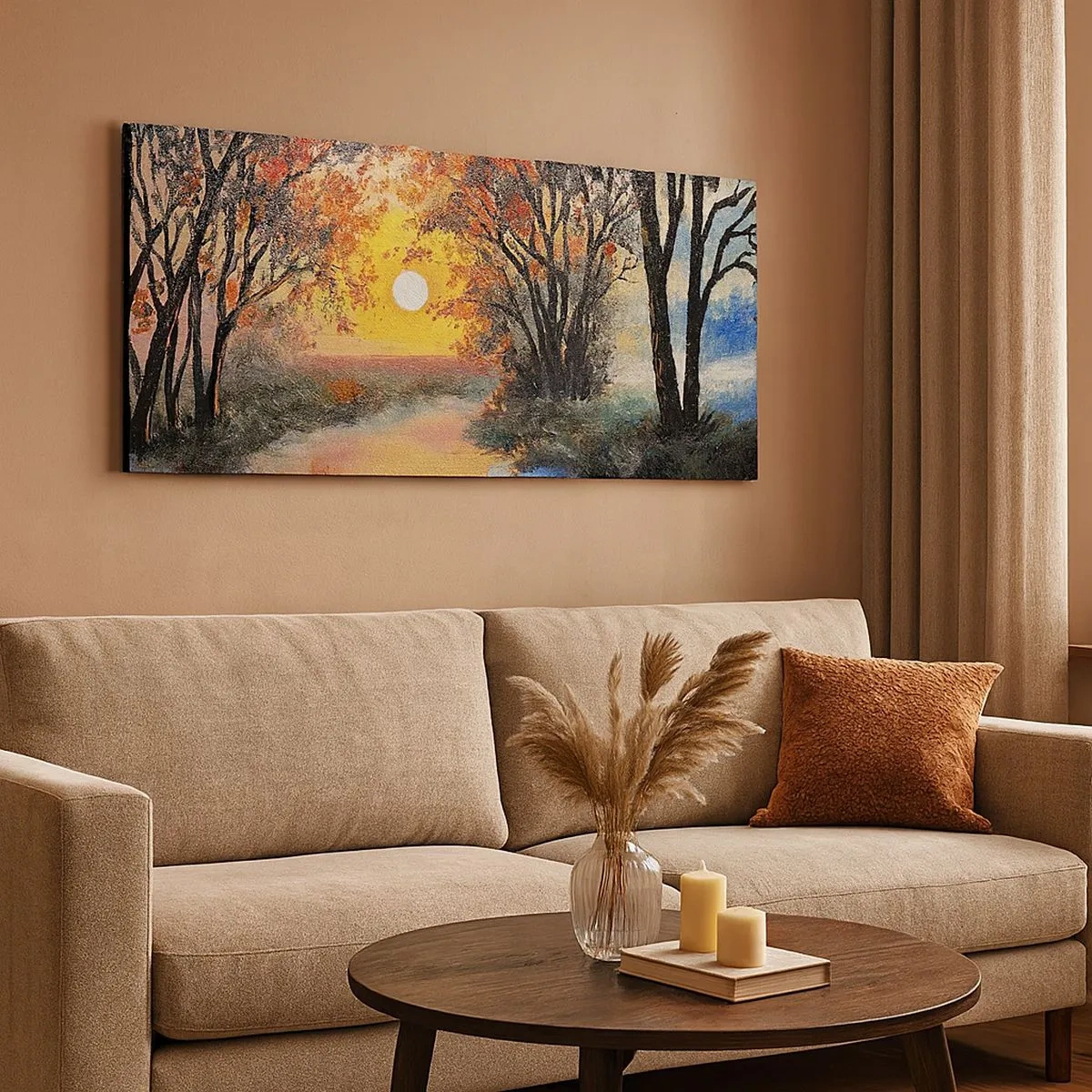 Schilderen op canvas - Herfst vibes - 100x40 cm