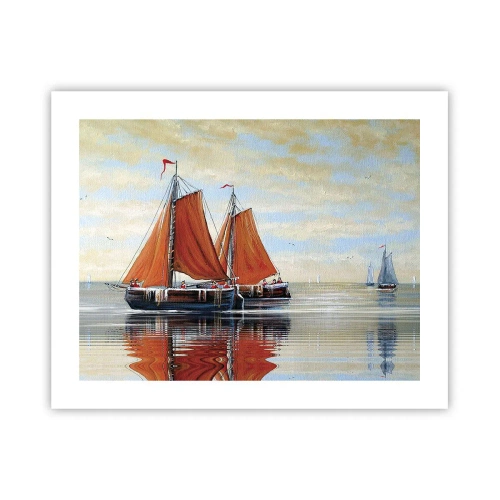 Poster - Hé, zeil, matroos... - 50x40 cm