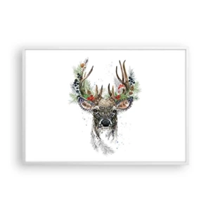 Poster in een witte lijst - In een feestelijk gewaad - 100x70 cm