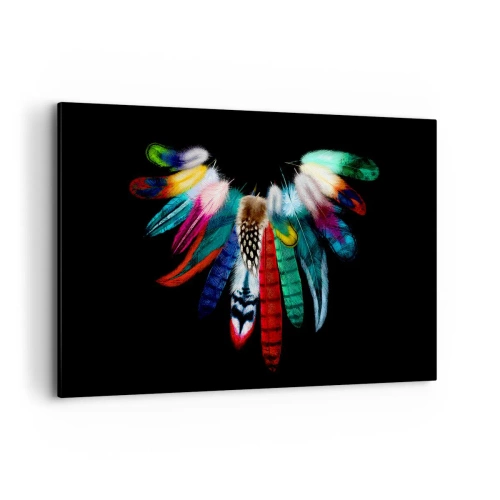 Schilderen op canvas - Indiase ketting - 120x80 cm