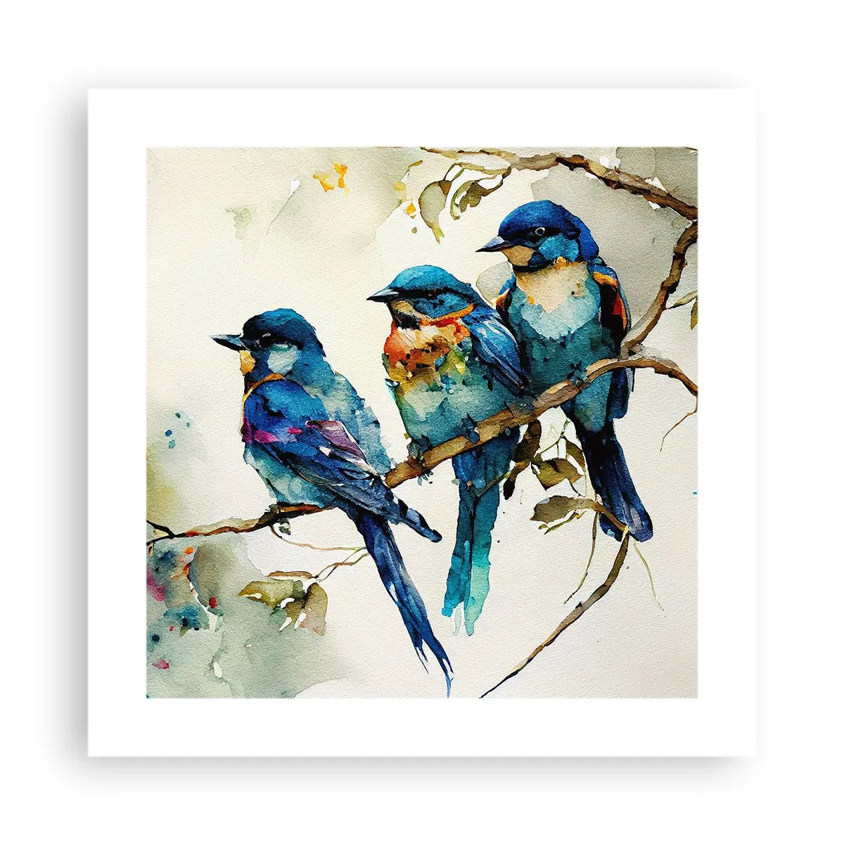 Poster - Is hij boos geworden? - 40x40 cm