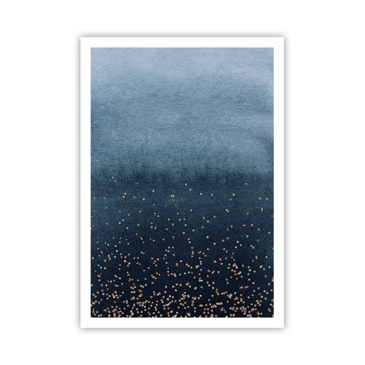 Poster - Samenstelling - blauwe fasen - 70x100 cm