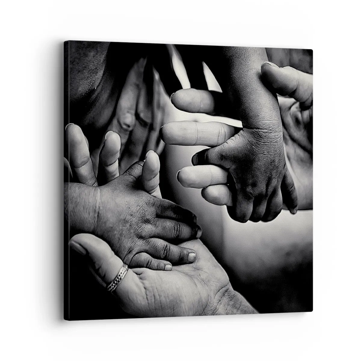 Schilderen op canvas - Om mens te zijn - 30x30 cm
