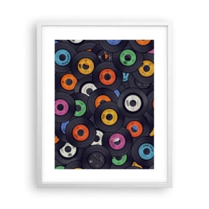 Poster in een witte lijst - De kleuren van de klassiekers - 40x50 cm
