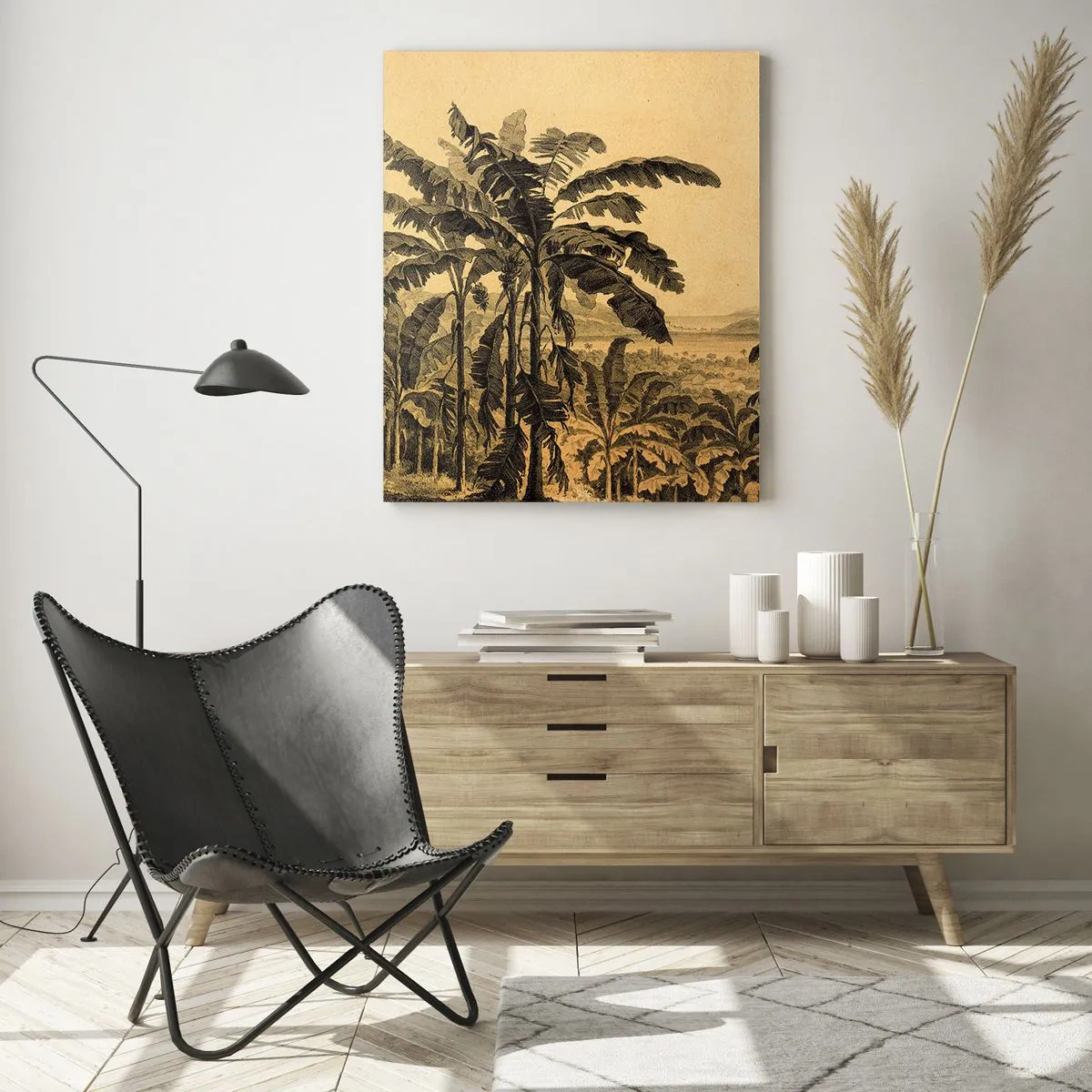 Schilderen op glas - in een koloniaal klimaat - 50x70 cm