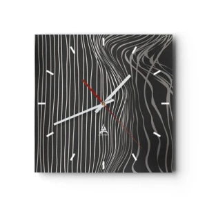 Wandklok - Klok - Ritme en accent - 30x30 cm