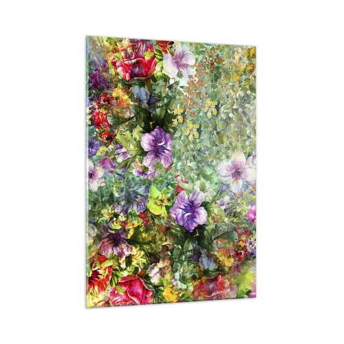 Schilderen op glas - In bloemen voor verderf - 50x70 cm