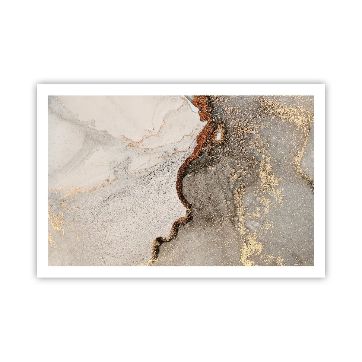 Poster - Op de grens van kleuren - 91x61 cm