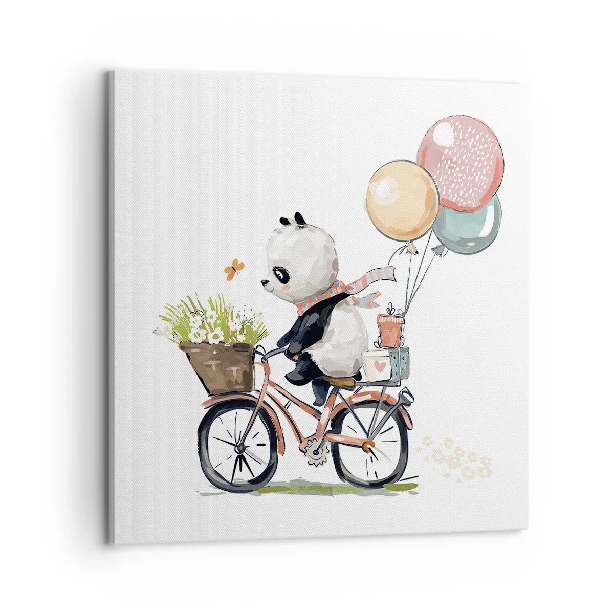 Schilderen op canvas - Vrolijke dag - 60x60 cm