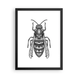 Poster in een zwarte lijst - Van een insectenplaneet - 30x40 cm