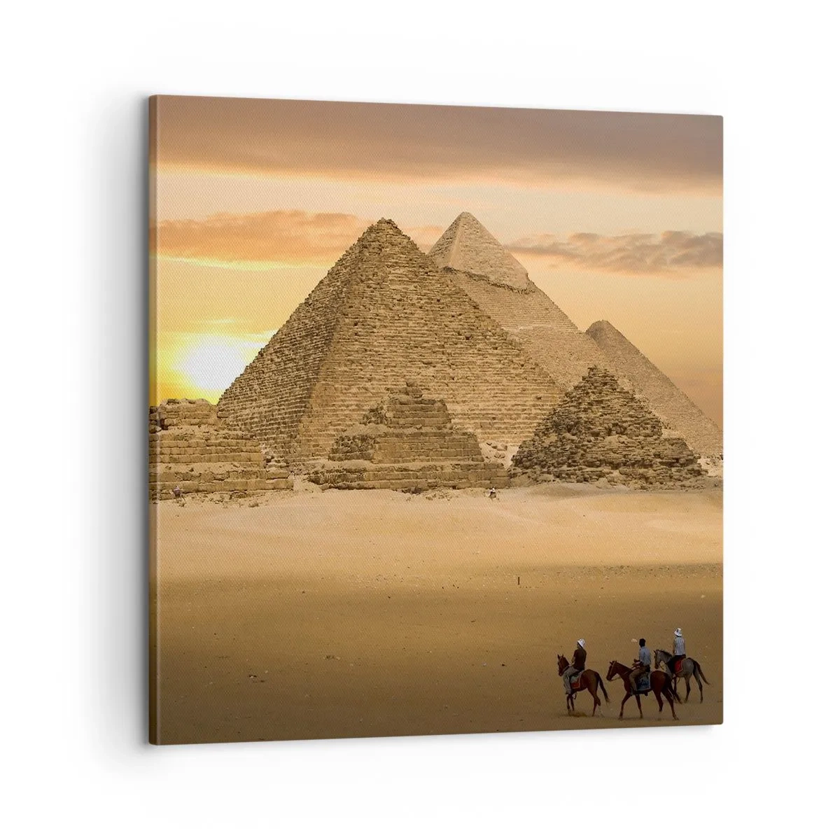 Schilderen op canvas - Geen verandering gedurende duizenden jaren - 60x60 cm