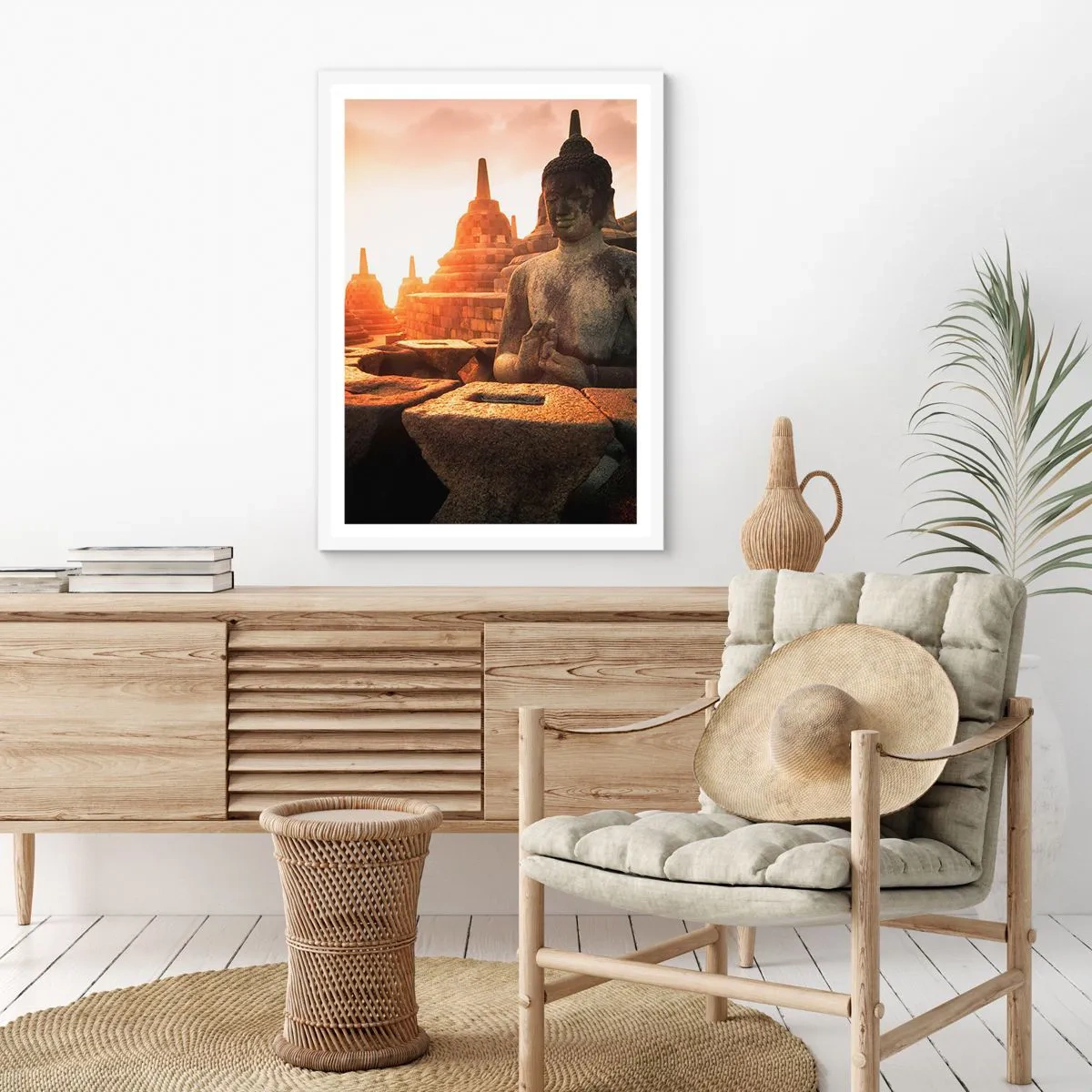 Poster in een witte lijst - Weer van grote wijsheid - 70x100 cm