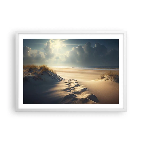 Poster in een witte lijst - Een rustgevend landschap - 70x50 cm