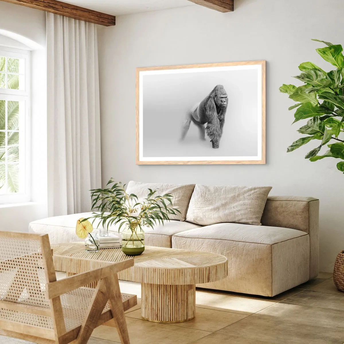 Een poster in een licht eiken lijst - Vertrouwen in zijn kracht - 40x30 cm