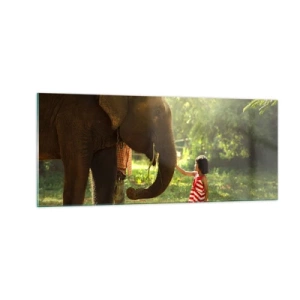 Schilderen op glas - De kracht van vriendschap - 100x40 cm