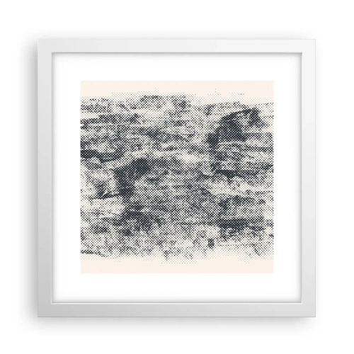 Poster in een witte lijst - Mistige compositie - 30x30 cm