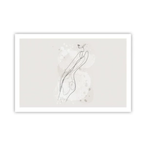 Poster - De blik dwaalt af - 91x61 cm